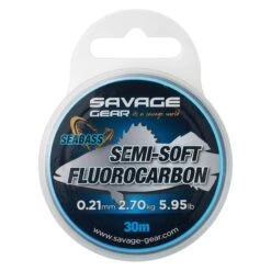 Savage Gear Semi-Soft Fluorocarbon Seabass 30m 0.29mm Clear